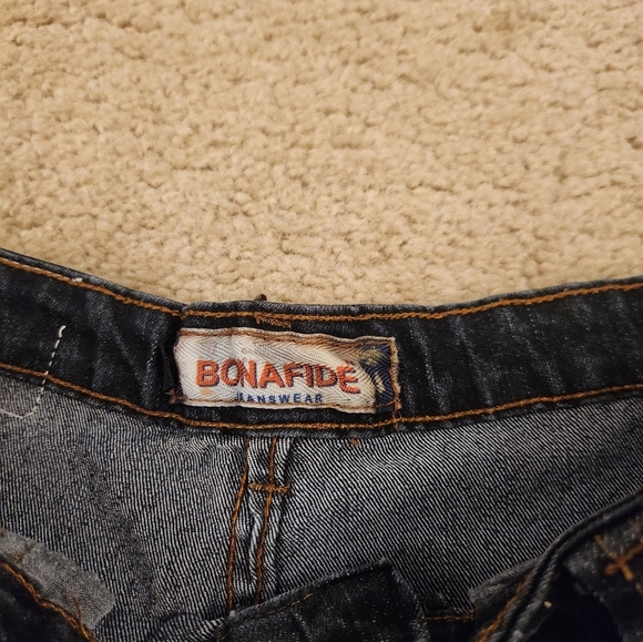 Bonafide Womens Blue Jeans Dark Wash Skinny Size 32" Waist #C59 - Picture 4 of 6